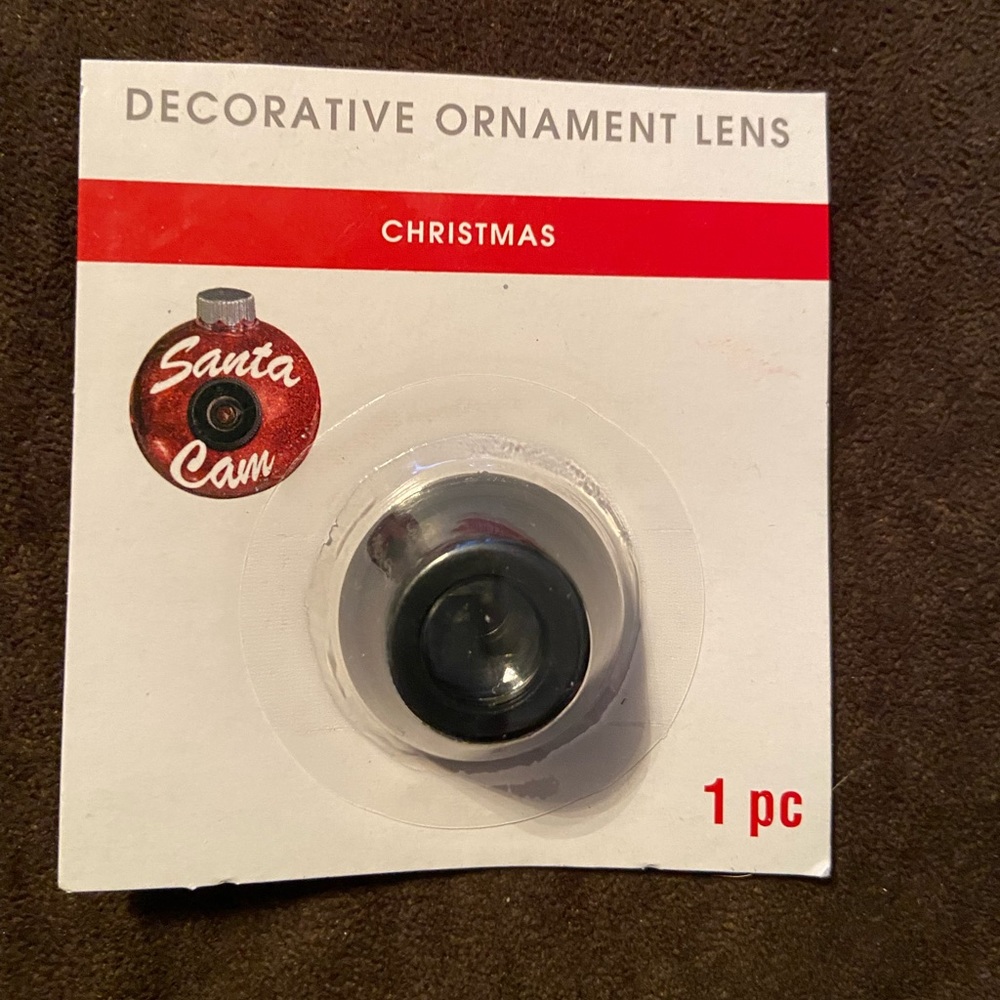 Christmas Decorative Santa Cam Ornament Lens